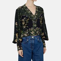 Jacquard Floral Knit Cardigan