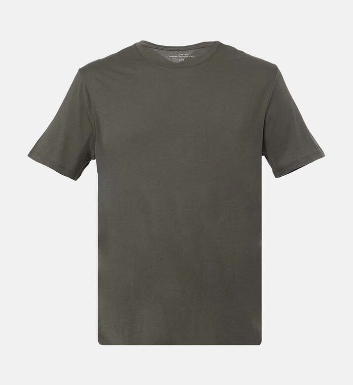 Vince Crewneck Long-sleeve Sweater, Olive, L, Packshot View