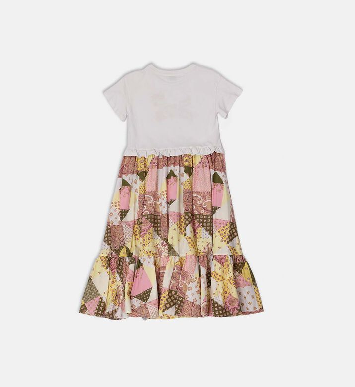 Floral Patterns Patchwork Skirt Set