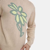 Cotton Daisy-pattern Knit Jumper