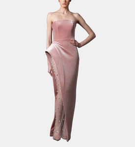 Pearl-embellished Sleeveless Dress