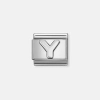 Composable Classic Link Oxidized Steel Sterling Silver Letter Y