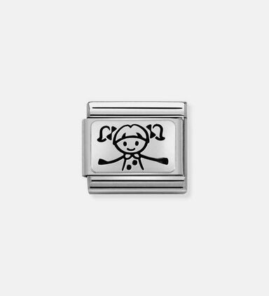 Composable Classic Link Sterling Silver Girl Charm