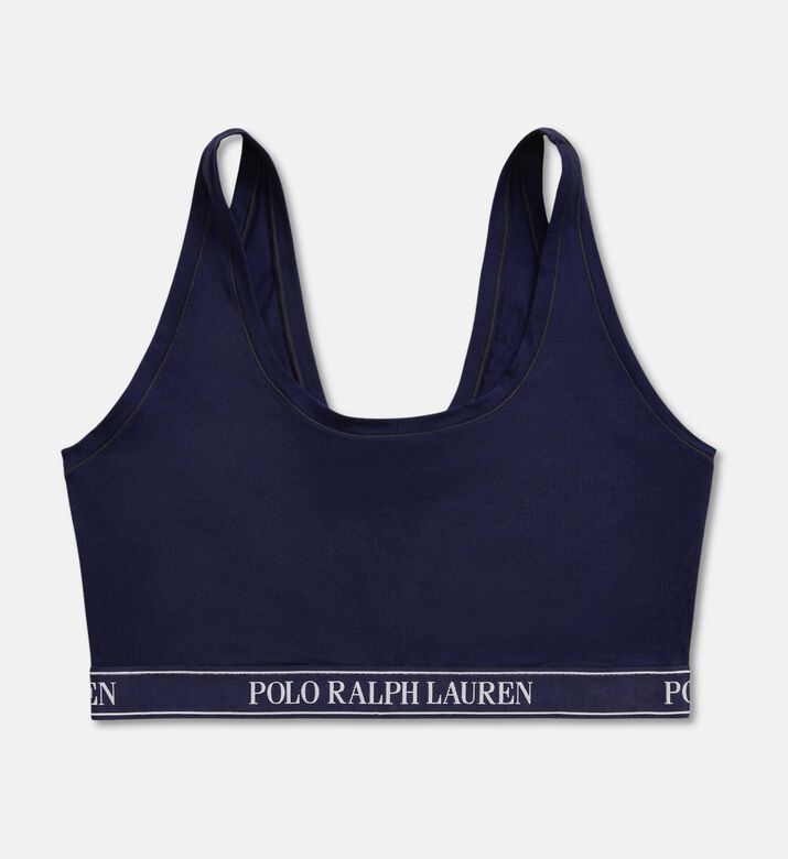 Polo by Ralph Lauren Logo-embroidery Scoop-neck Top, Dark-blue, Xl, Packshot View