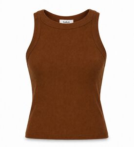 Ba&sh Ribbed Fitted Tank Top, Packshot View