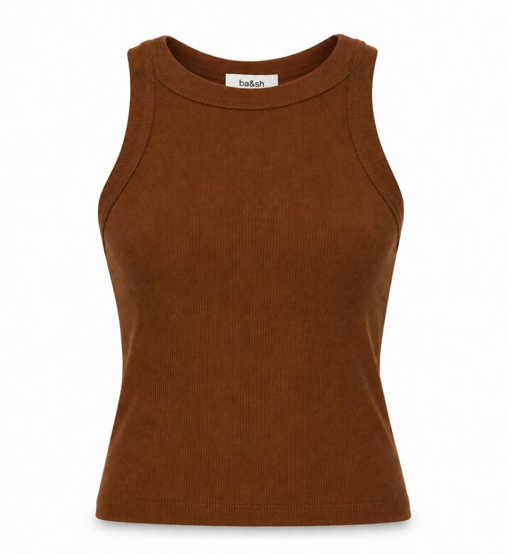 Ba&sh Ribbed Fitted Tank Top, Packshot View