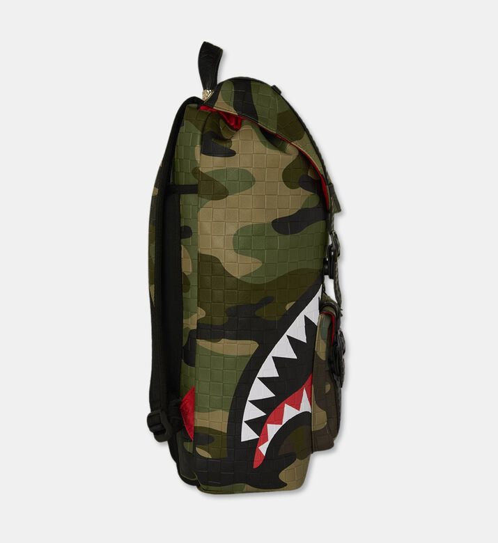 Sprayground Woodland Camo Checkered Hills Backpack, Packshot View