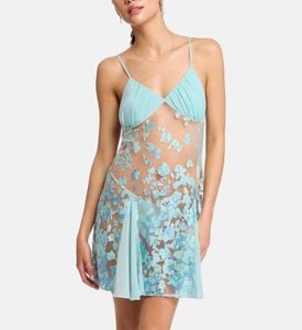 Sleeveless Floral Embellishment Dress Sleeveless Floral Embellishment Dress