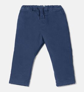 بنطال تويل بخصر مطاطي مبطّن