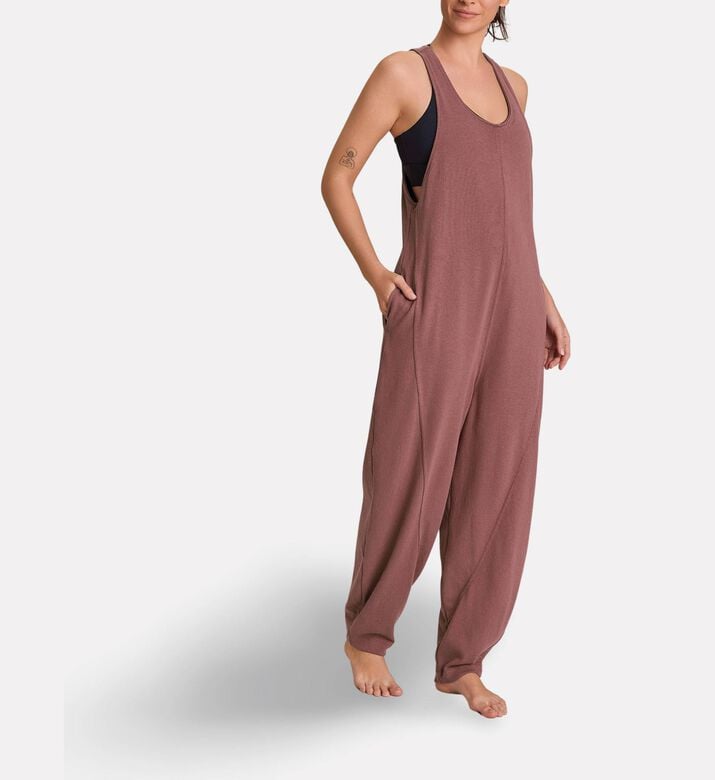 LIVE! Web Cotton Gist Jumpsuit, Model View