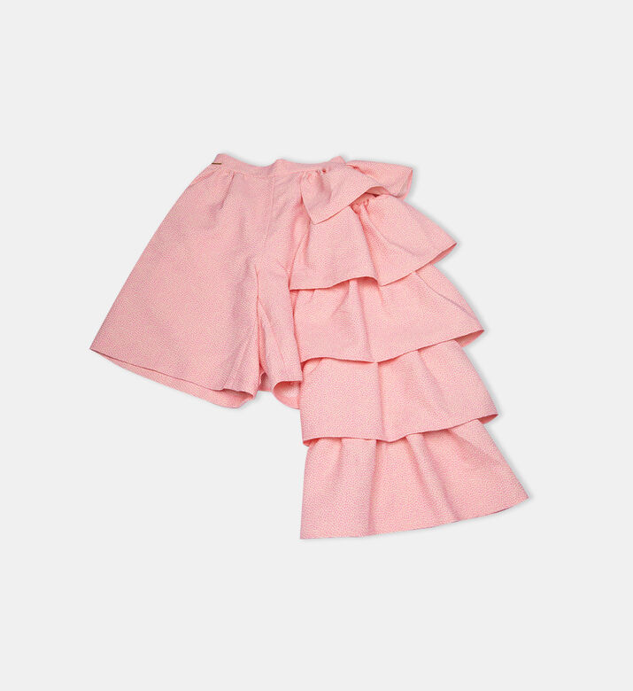 Asymmetrical Ruffled Shorts