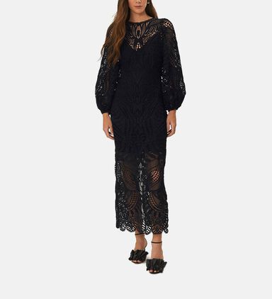 Nature Guipure Midi Dress