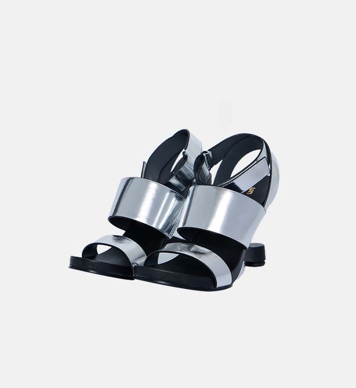 Multi-color Sculptural Heel Sandal