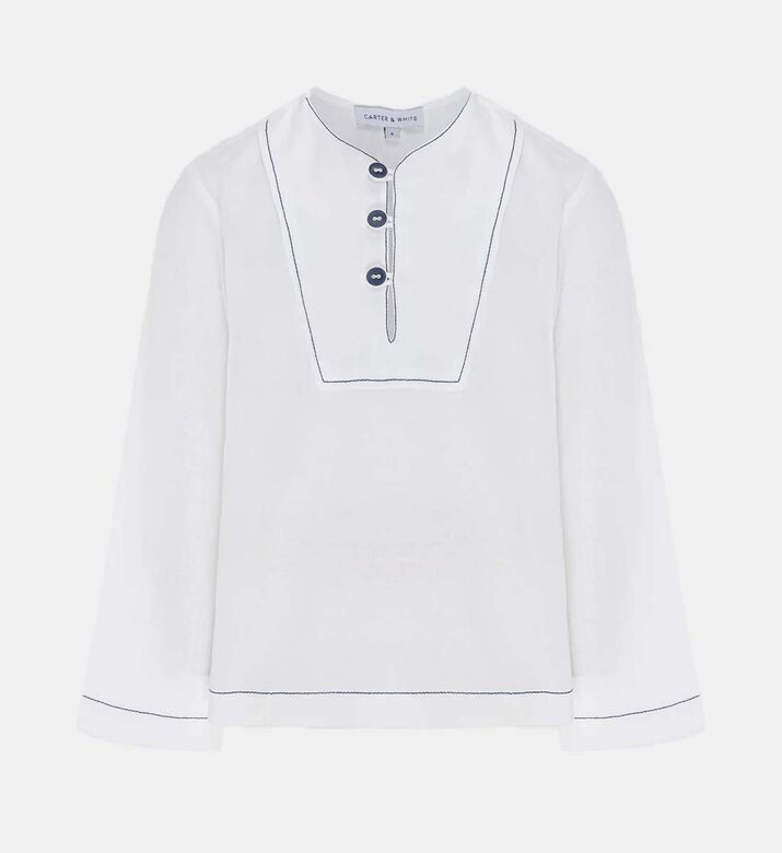 Long Wide Sleeve Button Down Top