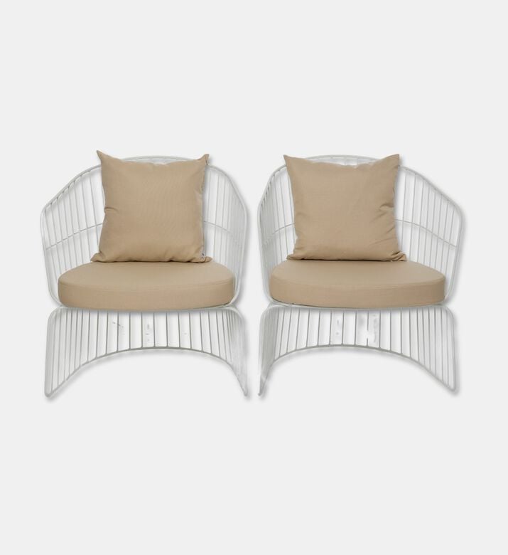 Home Deco and More Fresco White Patio Set, Packshot View
