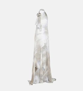 Flower-detail Asymmetric Gown Flower-detail Asymmetric Gown