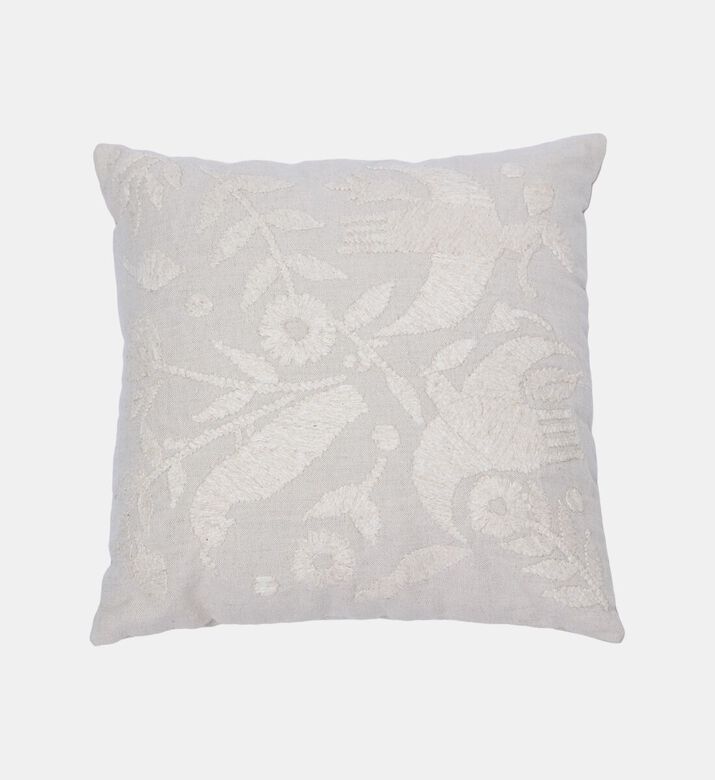 Home Deco and More Veda Embroidered Throw Pillow 45x45 Cm, Packshot View