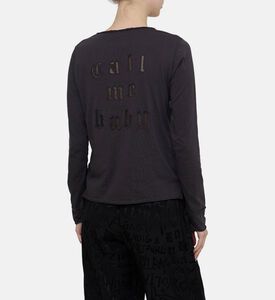 Tunisian Fishnet Long-sleeve Shirt