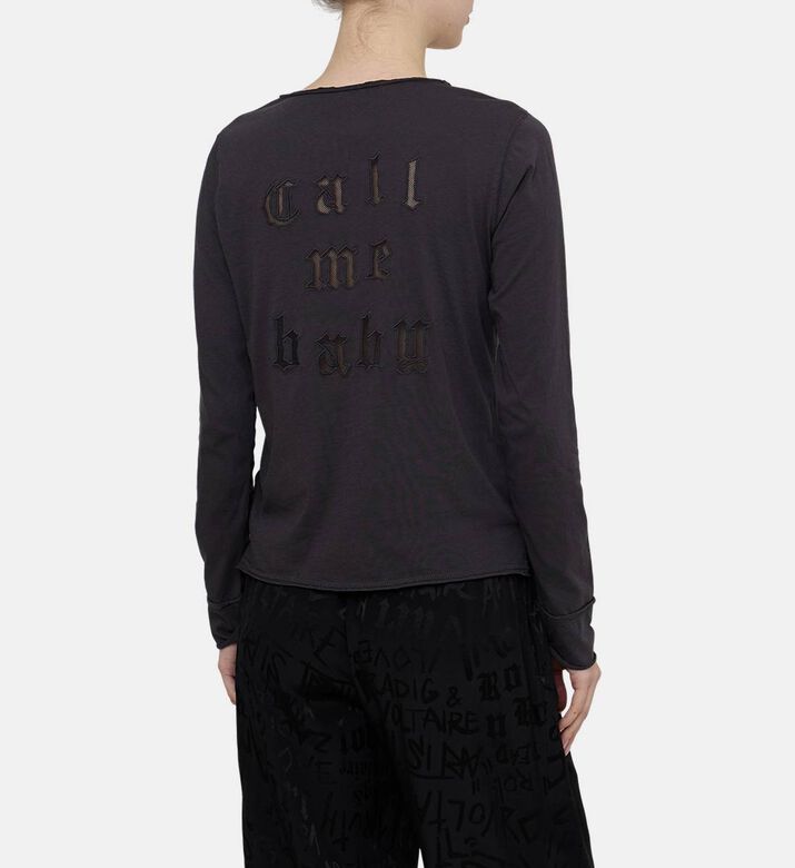 Tunisian Fishnet Long-sleeve Shirt