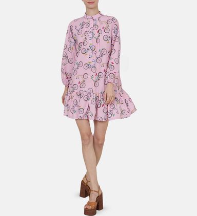 Bicycles One-shoulder Short Dress