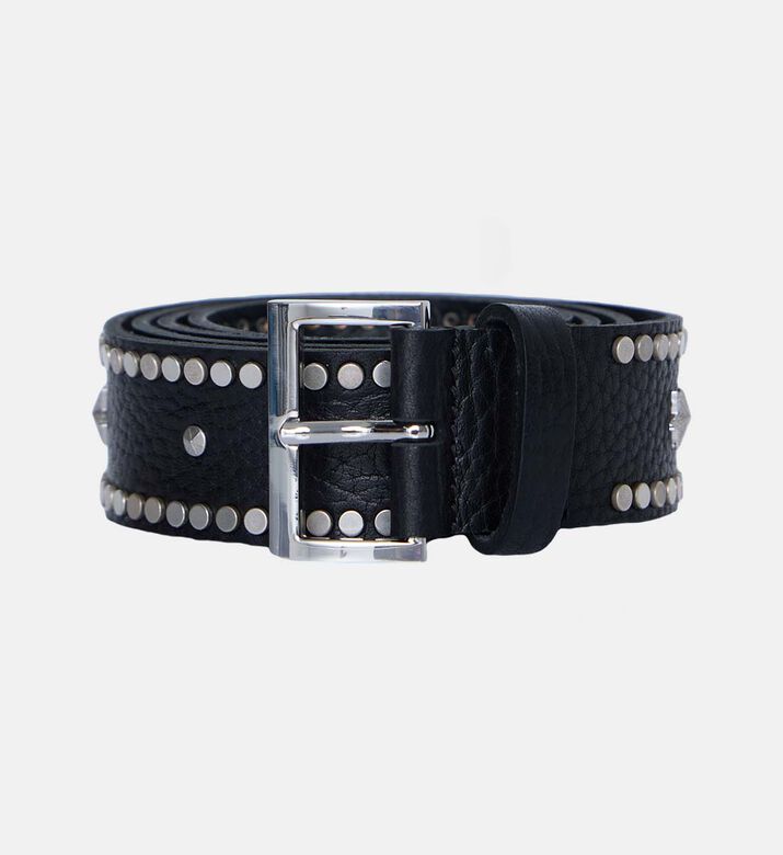 Starlight Leather Metallic Studs Belt