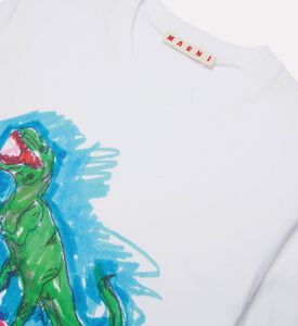 Marni Logo-detail Dinosaur-print T-shirt, Packshot View