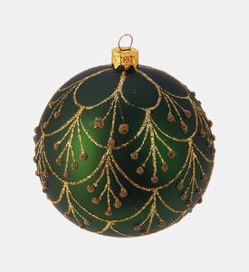 Home Deco and More Ball Xmas Glas Matt, Green, Packshot View