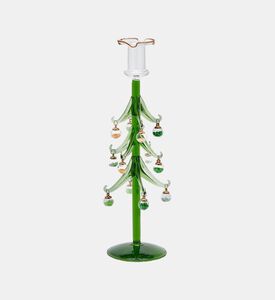 Edg Tall Christmas Tree Candle Holder, Green, 32-cm, Packshot View