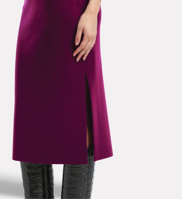 Luisa Spagnoli Madis Side Slit Elasticated Waist Midi Skirt, Model View