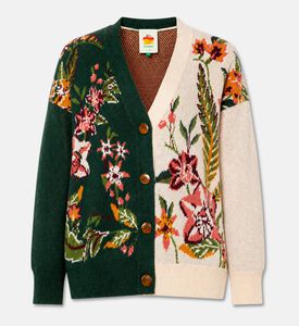 Farm Rio Floral Knit Cardigan, Packshot View