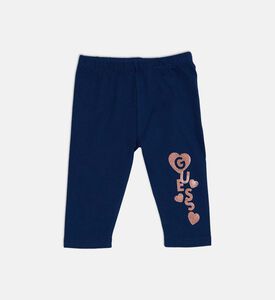 بنطال بقصة عادية وتطريز شعار