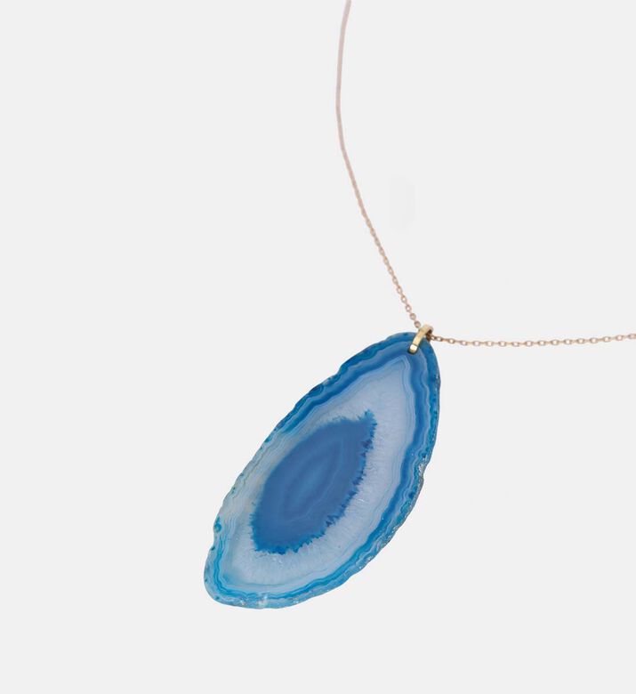 Agate Slice Pendant Necklace