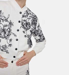 Alice and Olivia Floral-print Long-sleeve Jacket, Model View