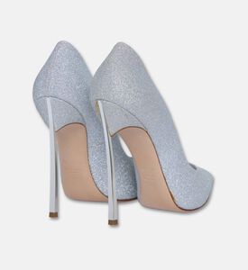 Casadei Glitter Pointed-toe Stiletto Pumps, Silver, Eu-39, Packshot View