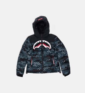 Sprayground Shark Camo Puffer Jacket, Packshot View