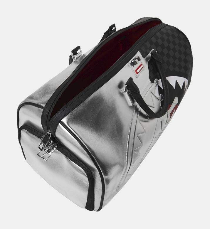 Sprayground Silver Side Drip Mini Duffle Bag, Packshot View