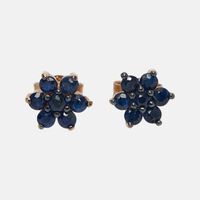 Sapphire Star Studs - 18k