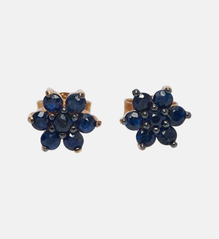 Sapphire Star Studs - 18k