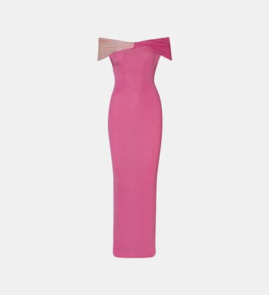 Candy Off-shoulder Maxi Dress