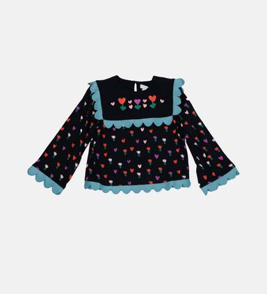 Tulips Waved Details Top