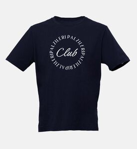 تيشيرت بال كلوب قطن بياقة دائرية