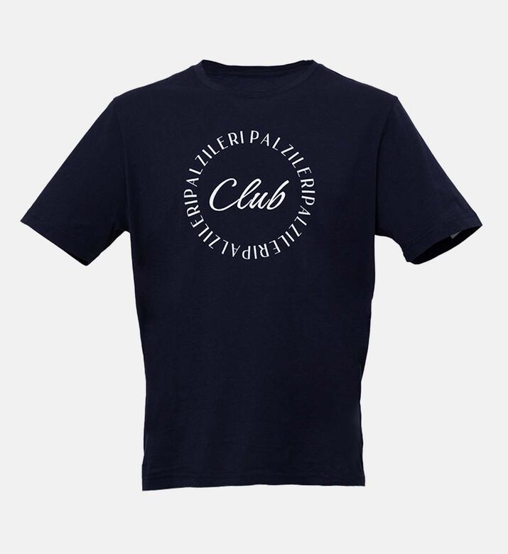 تيشيرت بال كلوب قطن بياقة دائرية