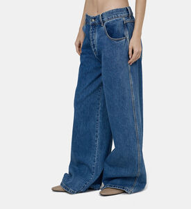 بنطال جينز من لوكاس بأرجل واسعة