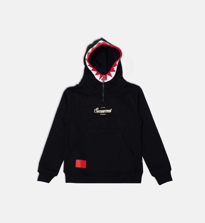 Sprayground Shark Tooth Liner Pullover Hoodie, Black, 10y, Packshot View