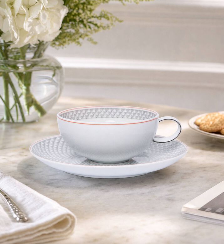 Vista Alegre Maya Porcelain Teacup Saucer Set, Model View