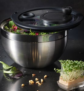 Roesle Salad Spinner Glass Lid, Packshot View Roesle Salad Spinner Glass Lid, Packshot View