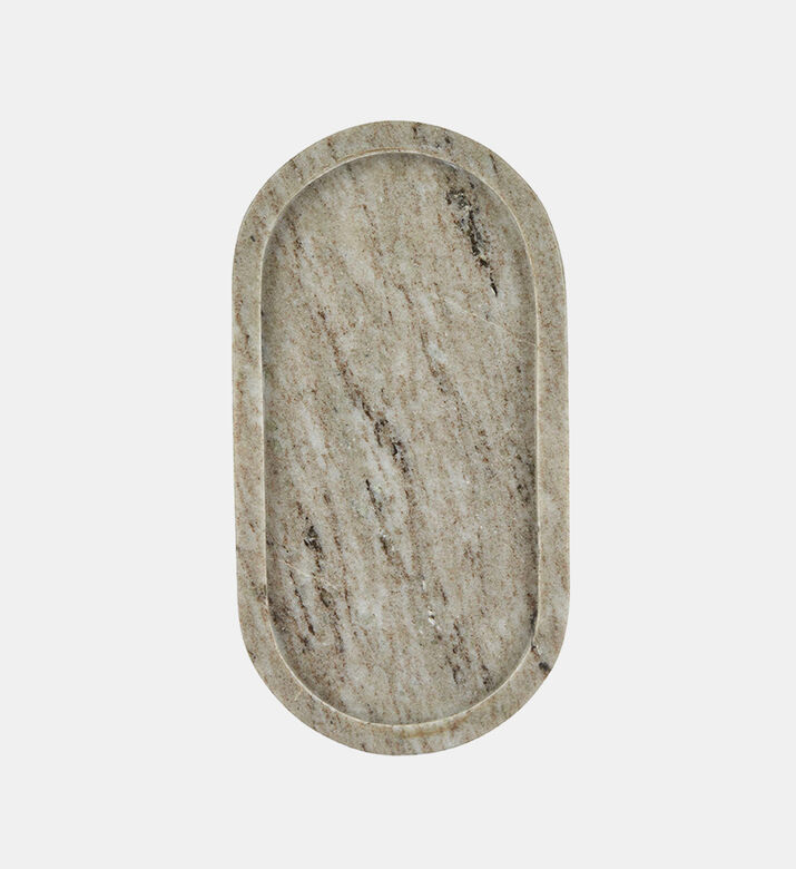 صينية زينة رخامية بيضاوية