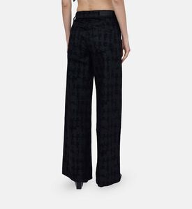 All-over Logo-print Wide-leg Pants