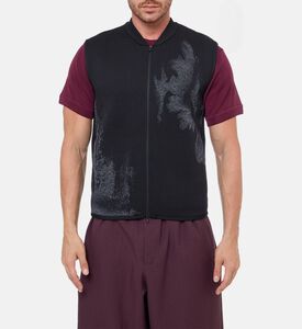 Y-3 Distressed Graphic-print Vest, Model View