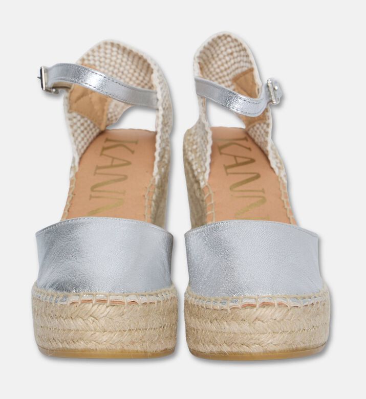 Kanna Shoes Sandal Wedge, Silver, Eu-40, Packshot View